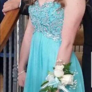 Aqua Prom Dress